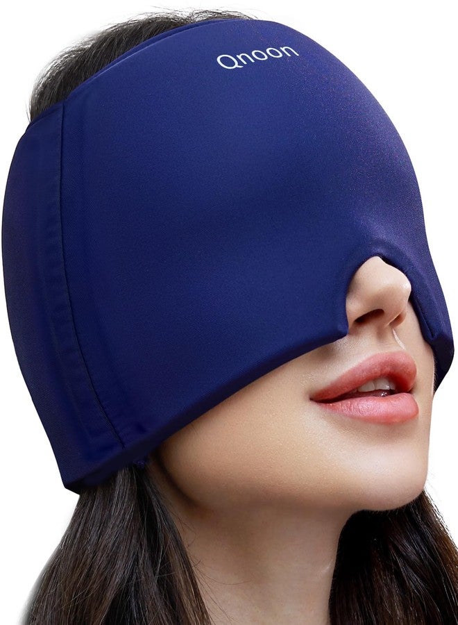 Qnoon Migraine Relief Cap, Headache Relief Cap Mask Products, Cooling Odorless Gel Ice Head Wrap for Tension, Stress,Hangover & Puffy Eyes - Image 1
