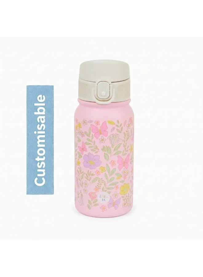 Little IA Botanica Stainless Bottle with Straw