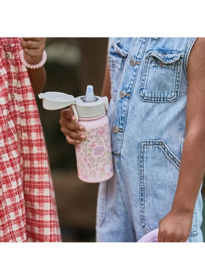 Little IA Botanica Stainless Bottle with Straw