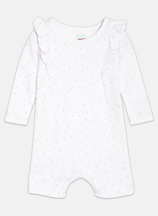 Broon Boys & Girls Red and White Printed Rompers | Premium Organic Cotton | Full Sleeves with Allover Print | Infant Wear | Skin Friendly | Chemical Free | Pack of 2 - Image 3