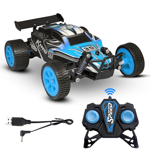 KIPA GAMING Remote Control Racing Car, 1:20 Scale RC Buggy, High-Speed Off-Road Vehicle with USB Charging (F1 Rider - Blue) - Image 1