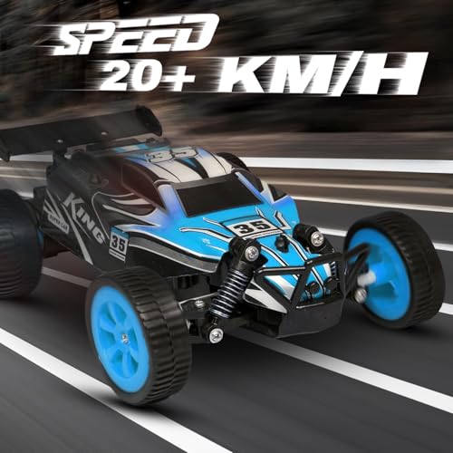 KIPA GAMING Remote Control Racing Car, 1:20 Scale RC Buggy, High-Speed Off-Road Vehicle with USB Charging (F1 Rider - Blue) - Image 4