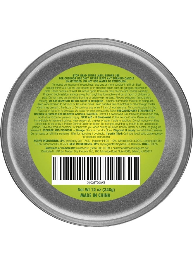 Mosquito Guard - Mosquito Guard 12oz Mosquito Repellent Candle - Burns 35 Hours, Refreshing Aroma, Plant Based Citronella Candles Outdoor Mosquito Repellent Indoors - Image 1