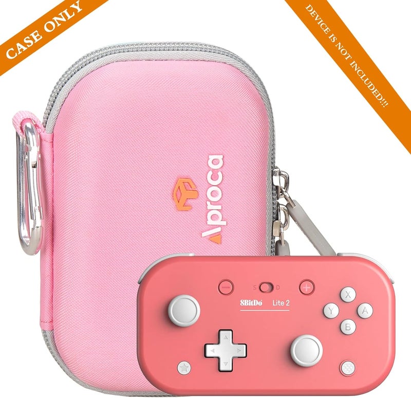 Aproca Pink Portable Hard Storage Case, for 8Bitdo Lite 2 Bluetooth Gamepad and Accessories - Image 5
