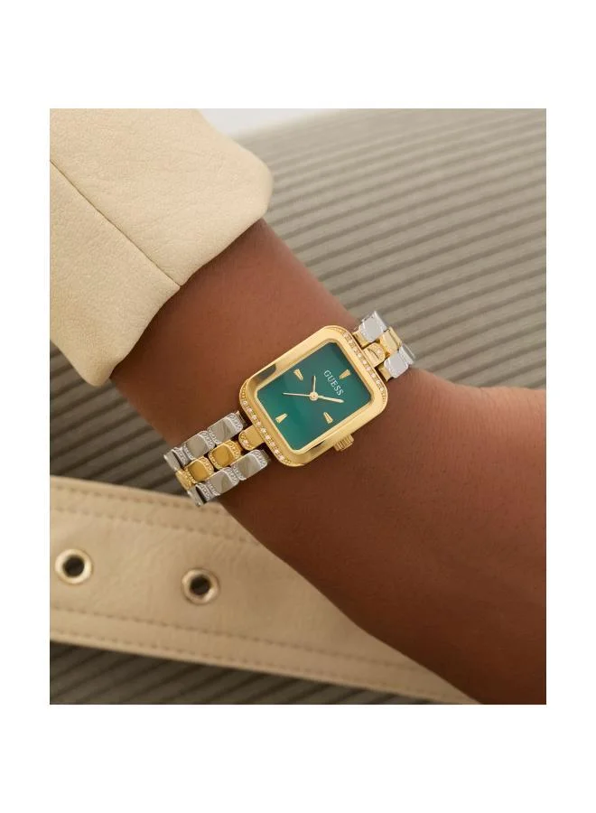 جس Ladies 2-Tone Gold Tone Analog Watch