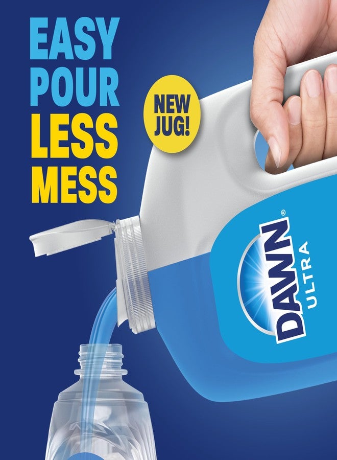 Dawn Ultra Original Dish Soap Refill Jug, Large Size Blue Liquid Dishwashing Detergent, Powerful Dish Soap for Grease, 51.5 oz - Image 3