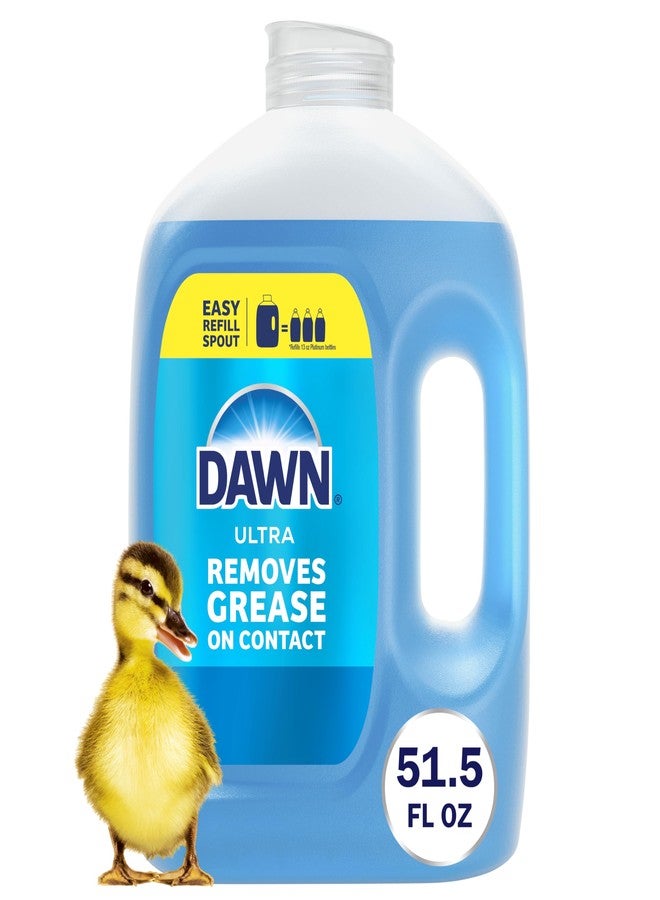 Dawn Ultra Original Dish Soap Refill Jug, Large Size Blue Liquid Dishwashing Detergent, Powerful Dish Soap for Grease, 51.5 oz - Image 1