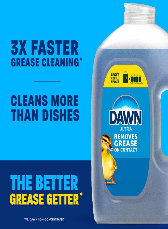 Dawn Ultra Original Dish Soap Refill Jug, Large Size Blue Liquid Dishwashing Detergent, Powerful Dish Soap for Grease, 51.5 oz - Image 4