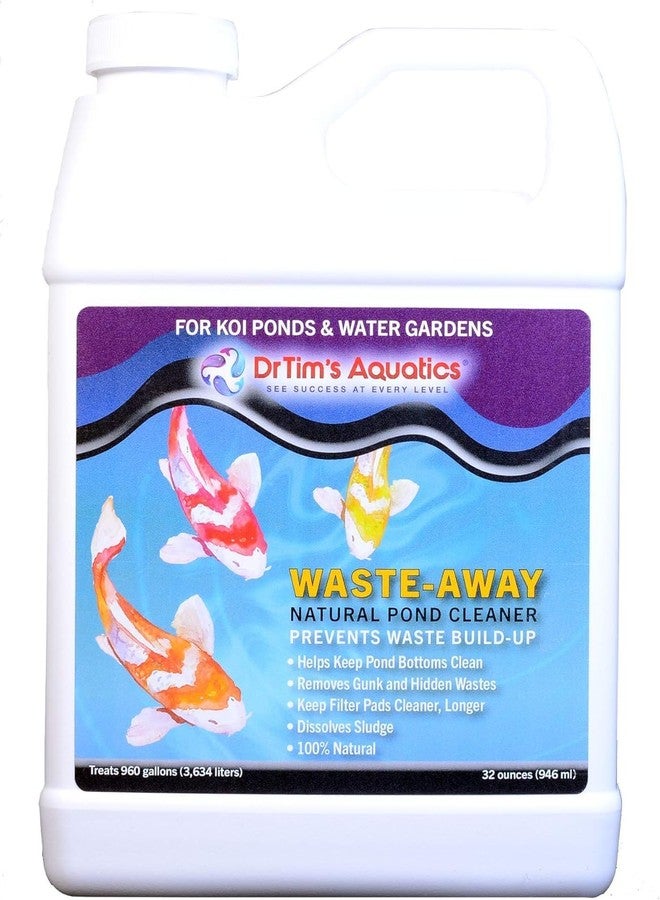 DrTim's Aquatics Dr. Tim’s Aquatics KOI-PURE Waste-Away Sludge Busting Bacteria - For Ponds, Water Gardens, Fish Tanks, Aquariums - Unclogs, Cleans Gravel Beds, Removes Hidden Wastes - 100% Natural - 32 Oz. - Image 2