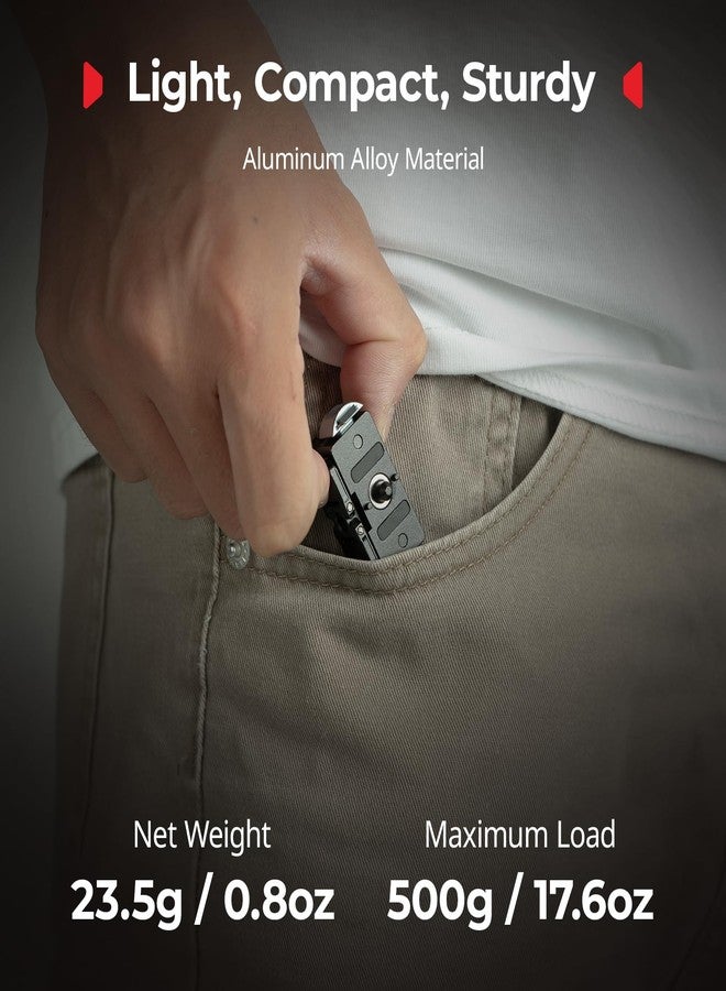 SmallRig Magnetic Quick Release Mount for GoPro Hero 13, Aluminum Adapter with 1/4"-20 Screw and Dual-Claws Interface, Base Compatible with Neck Mounts, Selfie Sticks, Magic Arms - 5437 - Image 5