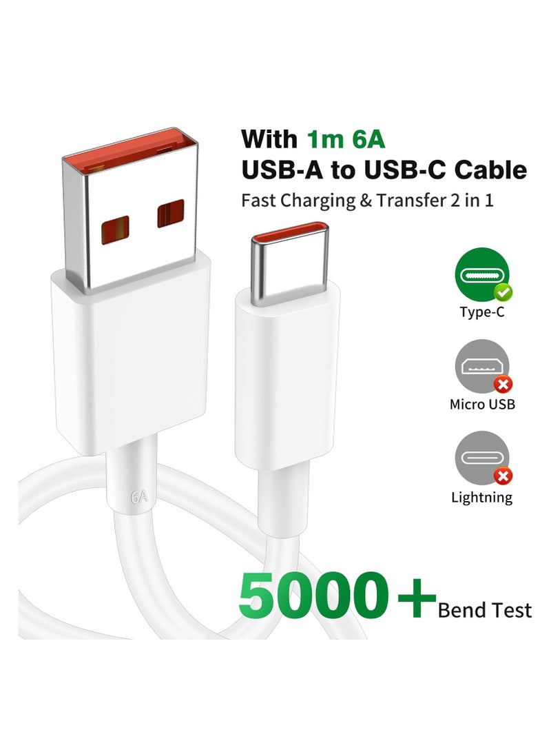 عام 67W USB Plug Turbo Charger for Xiaomi,USB Fast Charger Plug with USB C Turbo Charging Cable,USB Charger Adapter for XRedmi Note 14/ 13/12/11/10 Pro/Mi 13T/12X/11T/Pad 7 6/POCO X7/X6/X5 - Image 2