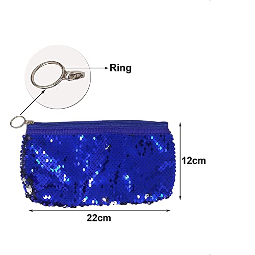 PARTEET Sequin Bling Stationery, Cosmetic, Travel Color Change Pouch(Pack of 2)(Assorted Color) - Image 3