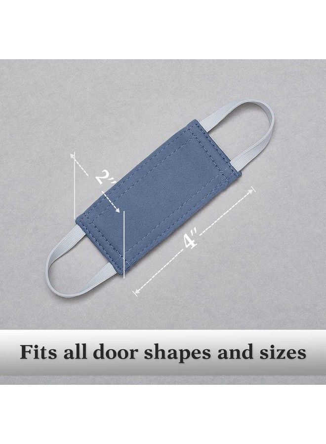 PONY DANCE Door Silencer Quiet Door Closer Cushion Door Latch Cover For Nursery Baby Light Sleepers Noise Reduced Prevent From Locking For Toddler Safety 3 Pieces W 4 X L 2 Inches Blue Haze  - Image 3