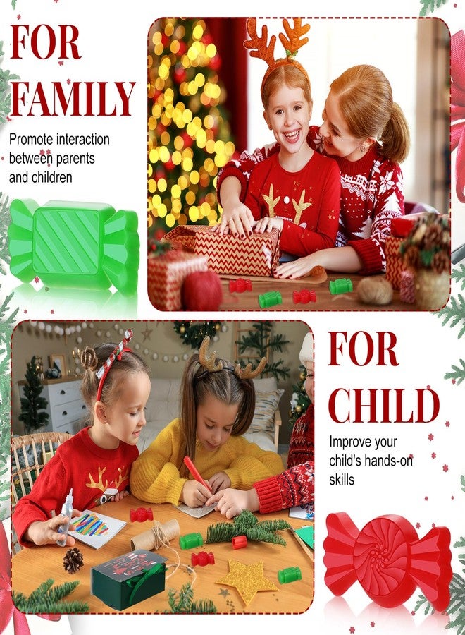 Demissle 4 Pcs Handmade Soaps Bath Gift Set Candy Soaps Holiday Mini Scented Soap Bath Soaps with Plus Christmas Gift Box for Kids Women Valentine‘s Day Guest Bathroom(Candy - Image 3