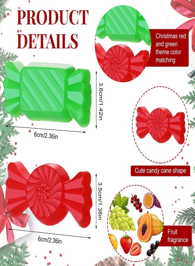 Demissle 4 Pcs Handmade Soaps Bath Gift Set Candy Soaps Holiday Mini Scented Soap Bath Soaps with Plus Christmas Gift Box for Kids Women Valentine‘s Day Guest Bathroom(Candy - Image 2