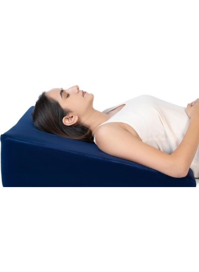 Wedge pillow for sleeping and back support – for relief from acid reflux, GERD, snoring, post-surgery, pregnancy, and relaxation in bed