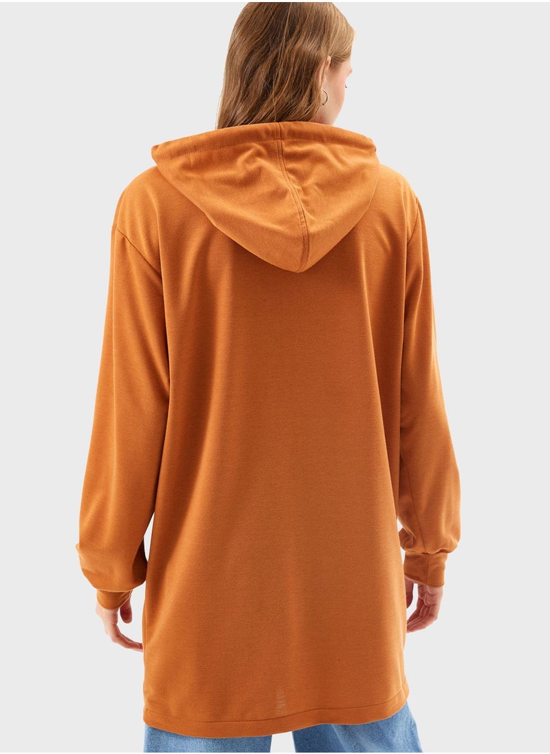 Muni Muni - Graphic Detail Hoodie with Front Pockets - Image 1