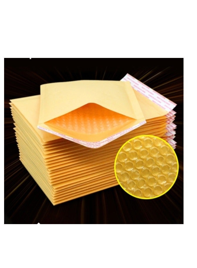 OASIS-TH Pack of 20 Self-Seal Bubble Mailers 18 X 20 CM Out Bags Cushioning Wrap Pouch for Packaging Mailing and Shipping Yellow  - Image 1