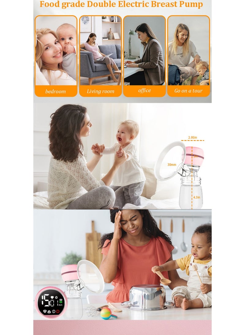 ممتاز مضخة الثدي القابلة للارتداء الأيدي الحرة الكهربائية لا يؤلم تلقائي، 4 أوضاع و 9 Leves - Image 4