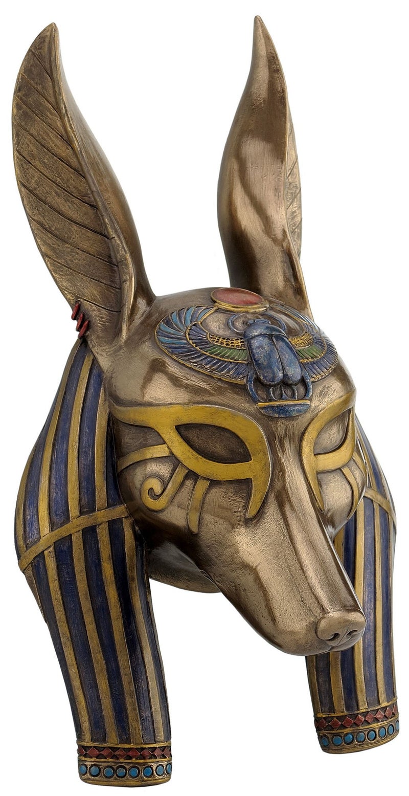 UNICORN STUDIO Anubis Mask Egyptian Wall Plaque Sculpture