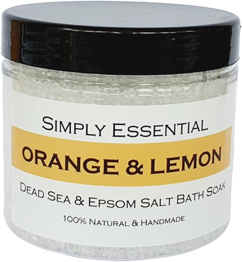 Orange and Lemon Dead Sea Epsom Bath Salts Body Foot soak 225g