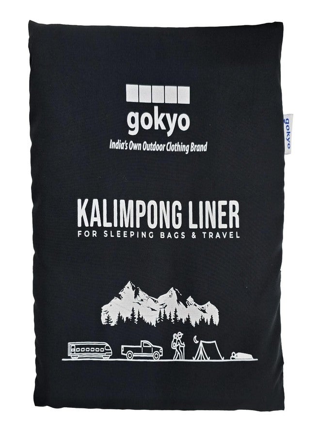 GOKYO بطانة جوكيو كاليمبونج - لأكياس النوم والسفر، بطانة متعددة الأغراض تسمح بمرور الهواء للحفاظ على النظافة وتوفير طبقة إضافية من الدفء في أكياس النوم، وبيوت الشاي، والفنادق، والقطارات، وأثناء السفر - رمادي - Image 1
