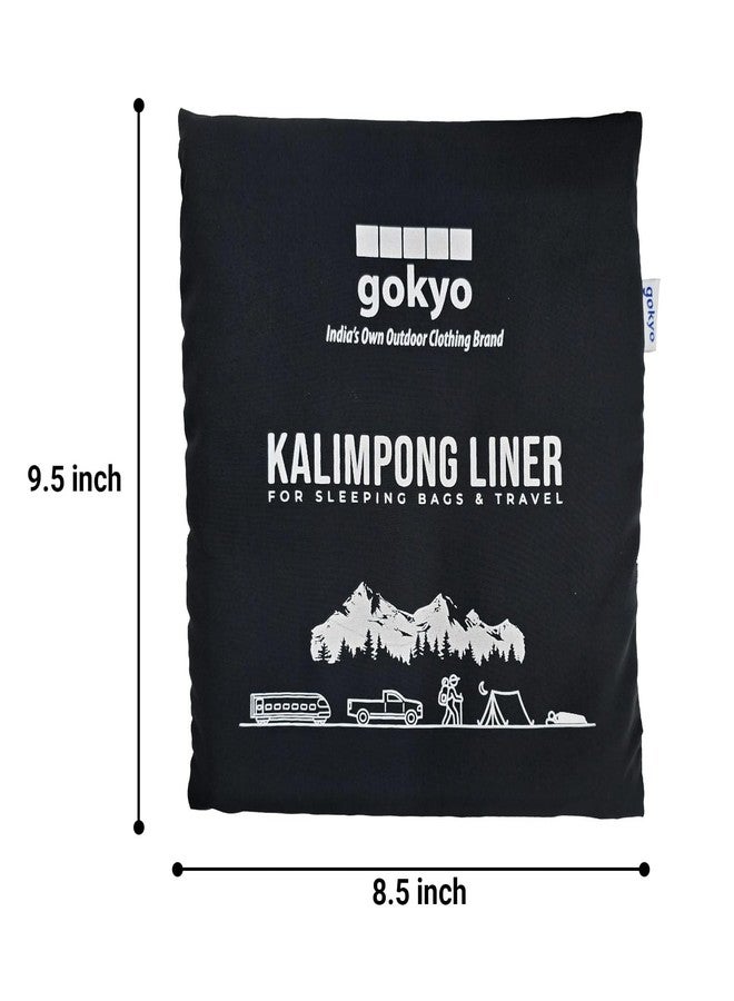 GOKYO بطانة جوكيو كاليمبونج - لأكياس النوم والسفر، بطانة متعددة الأغراض تسمح بمرور الهواء للحفاظ على النظافة وتوفير طبقة إضافية من الدفء في أكياس النوم، وبيوت الشاي، والفنادق، والقطارات، وأثناء السفر - رمادي - Image 5