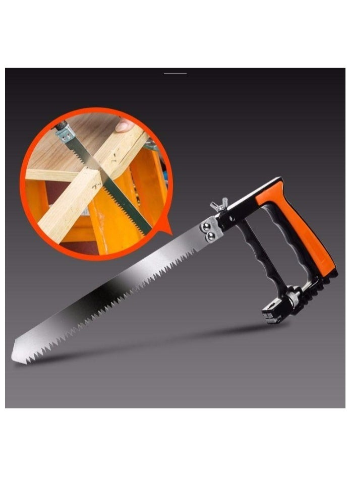 12Pcs Multifunction Handsaw Set, Hacksaw, Coping Saw, Bow Saw, Wood Saw, Steel Saw for Cutting Wood, Tile, Glass, Metal, Plastic - Image 4
