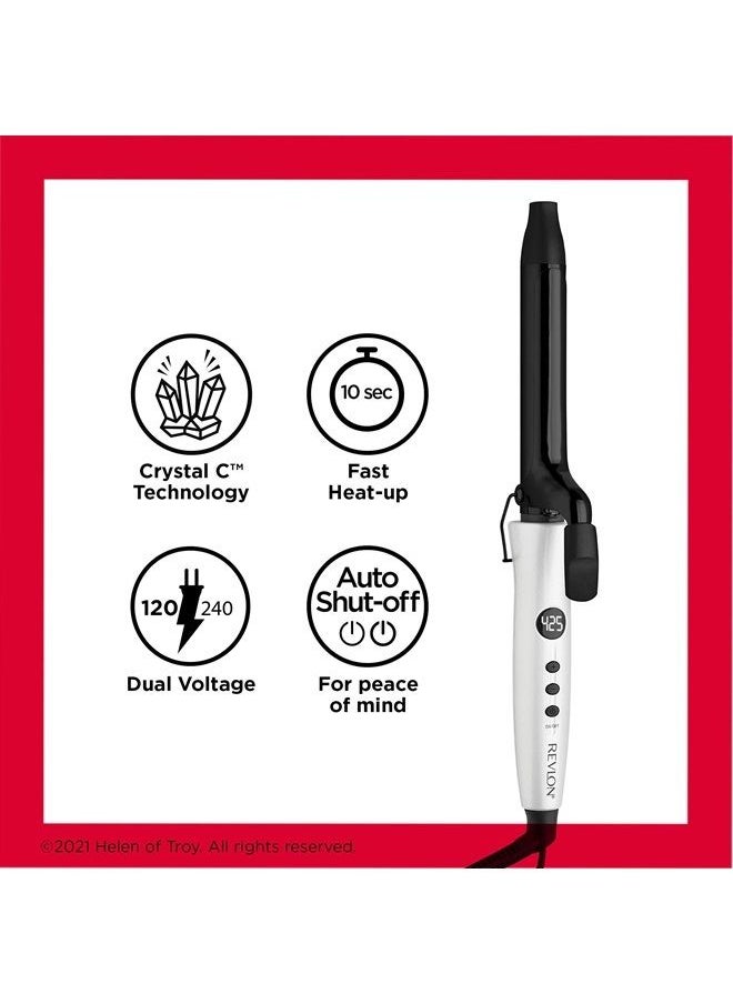 Revlon Revlon Crystal C + Ceramic Hair Curling Iron | Long-Lasting Shine and Less Frizz, (1 in)  - Image 5