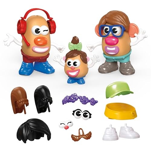 Mr. Potato Head POTATO HEAD Create Your Family Set with 44 Parts and Pieces, Creative Toddler and Preschool Toys for 2 Year Old Girls and Boys and Up (Amazon Exclusive) - Image 1