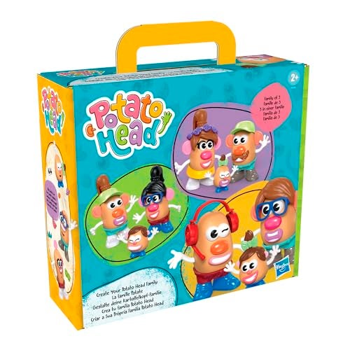 Mr. Potato Head POTATO HEAD Create Your Family Set with 44 Parts and Pieces, Creative Toddler and Preschool Toys for 2 Year Old Girls and Boys and Up (Amazon Exclusive) - Image 2