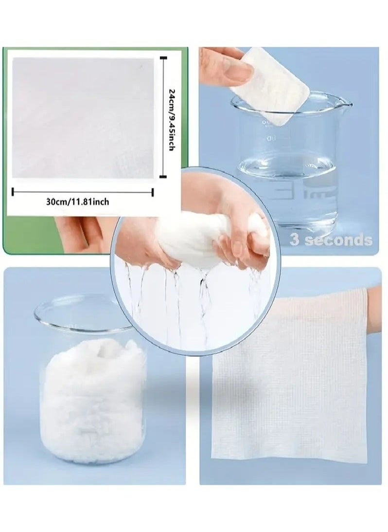 Western Disposable Compressed Washcloths - 14 Pcs/Box - Thick, Portable Travel Towels for Face Cleansing & Beauty  - Image 3