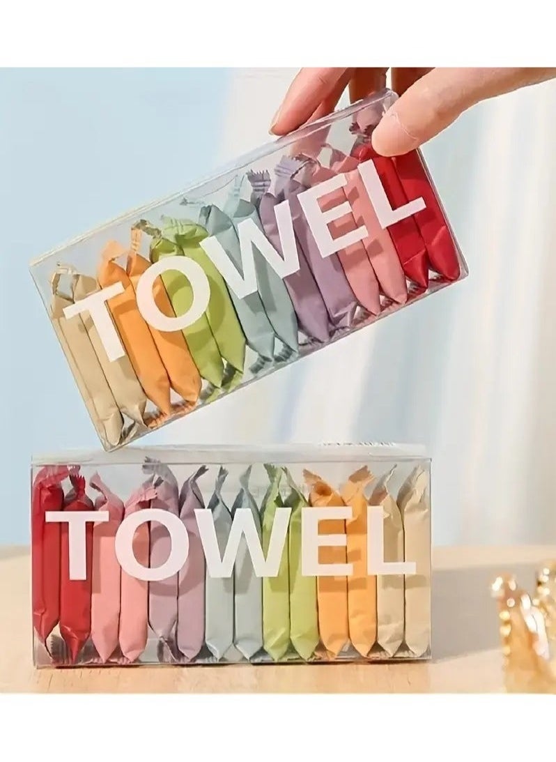 Western Disposable Compressed Washcloths - 14 Pcs/Box - Thick, Portable Travel Towels for Face Cleansing & Beauty  - Image 4