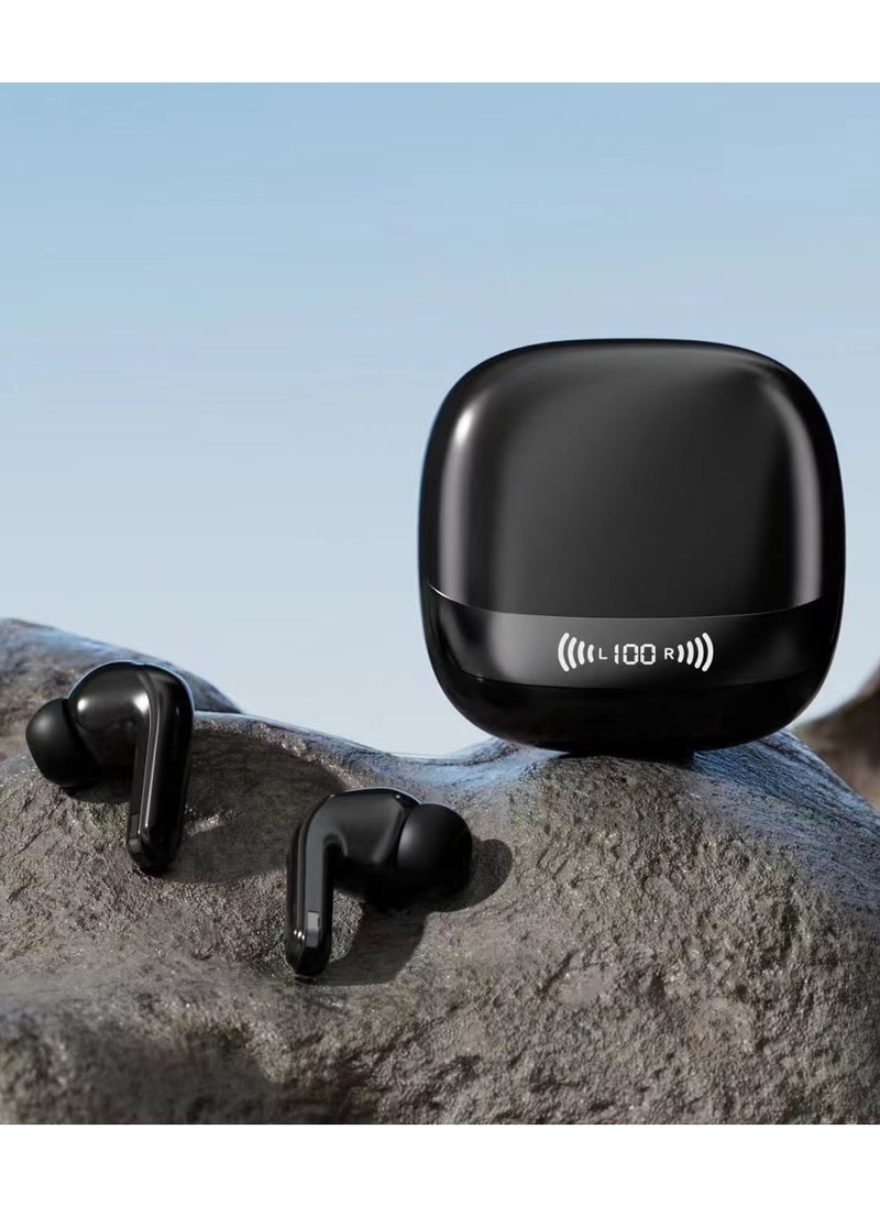 GRABIT - GTUNES-HARMONY True Wireless Earbuds ANC & Premium Sound Enjoy 42dB Active Noise Cancellation, Transparency Mode, and quad-mic clarity with Bluetooth 5.4 for seamless connectivity. Get 6-hour playtime per charge (200 hours total) with rich 13mm drivers for deep bass and crisp sound. Features a sleek electroplated case, digital battery indicator, and Type-C fast charging. Compatible with iPhone, Samsung, OnePlus, Xiaomi, Huawei, Google Pixel, iPads, MacBooks, and more. - Image 1