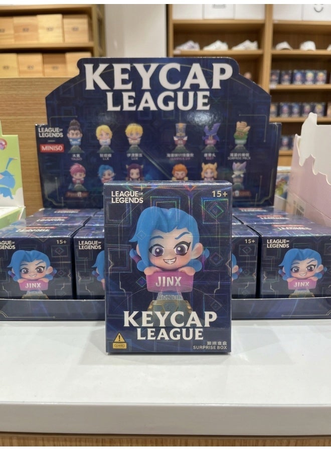 MINISO x League of Legends League Series Collectible Keycap Blind Box, Full Display Set of 12 Sealed Mystery Boxes, Character Collectible for Display and Gifting - Image 3