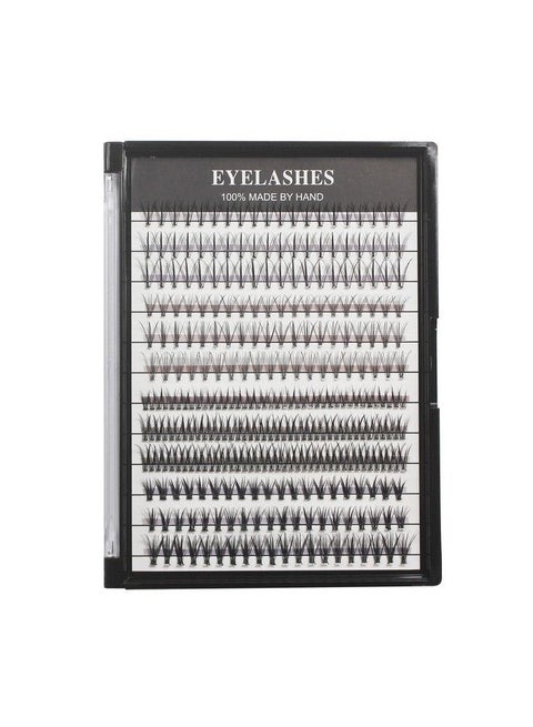 12 Rows 240Pcs Individual Eyelashes4 Styles Mixed False Lashes8Mm/10Mm12Mm Mixed Thickness 0.07Mm Russian Volume Eyelash Extensions Pre Made Lashes (81012Mm Mixed)