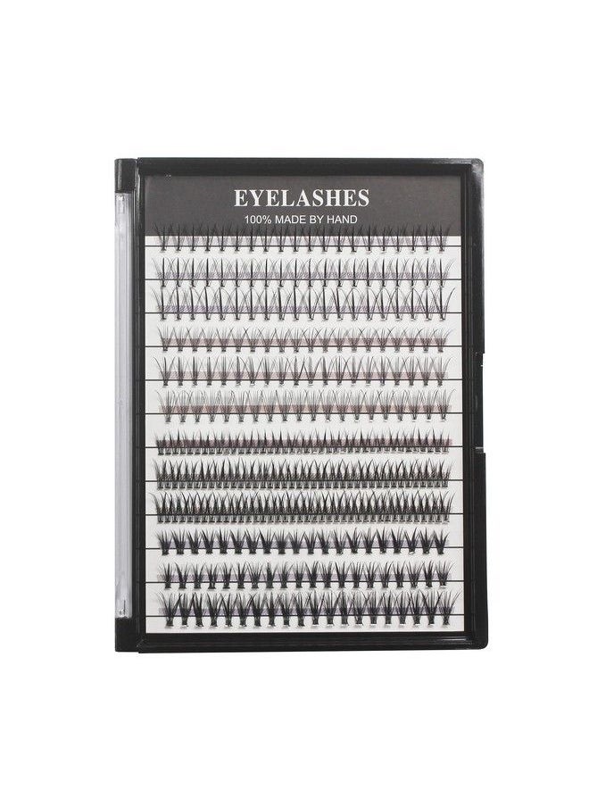 Bodermincer 12 Rows 240Pcs Individual Eyelashes4 Styles Mixed False Lashes8Mm/10Mm12Mm Mixed Thickness 0.07Mm Russian Volume Eyelash Extensions Pre Made Lashes (81012Mm Mixed)  - Image 2