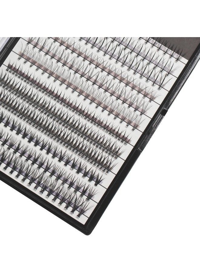 Bodermincer 12 Rows 240Pcs Individual Eyelashes4 Styles Mixed False Lashes8Mm/10Mm12Mm Mixed Thickness 0.07Mm Russian Volume Eyelash Extensions Pre Made Lashes (81012Mm Mixed)  - Image 4