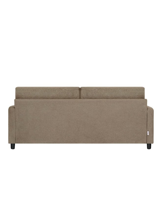 DANUBE HOME Vermax Fabric Corner Sofa Comfortable, Stylish & Durable Corner Couch for Living Room, Modern Sofas for Home, Sectional Sofas for Ultimate Comfort and Durable Relaxation - Brown  - Image 5