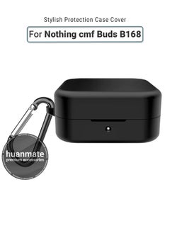 Nothing cmf Buds B168 Silicone Case Cover - Black - Made with Soft Silicone, Lightweight & Durable - Stylish Design, Accurate Cut-outs, Easy Installation & Removal