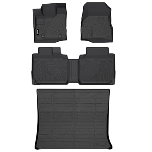 Jenofa-Car Floor Mats for Chevy Equinox 2012-2017 for GMC Terrain 2012-2017 All Weather Floor Mats Cargo Mat Full Set Car Mat for Equinox Set Floor Liners Accessories Black - Image 1