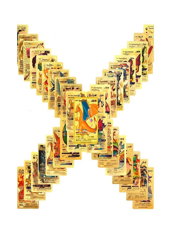 Pokemon 55 Pieces Pokémon Golden Foil Set Card Game For Children - Image 2