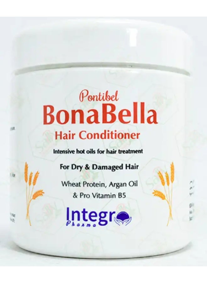 Bonabella Nourishing Hair Conditioner (250ml) - For Dry, Weak & Damaged Hair (Wheat Protein & Argan Oil) - Image 1