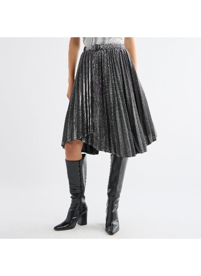 Pleated Asymmetric Skirt with Buckle Accent - pzsku/ZF1B021BB218FA4624DB6Z/45/_/1732382298/7e30b63f-4f95-4c5b-ac16-45f0f374bf9f