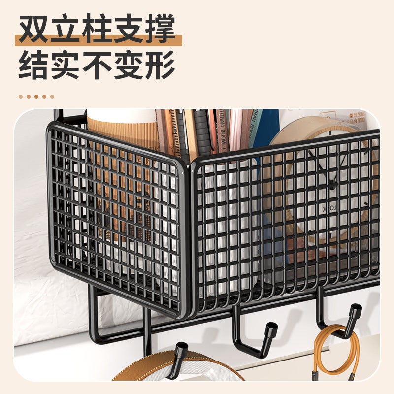 Bedside Storage Rack Bedside Hanging Basket College Students' Female Dormitory Upper Bunk Artifact Bed Storage Rack Dormitory Storage Good Things - Image 5