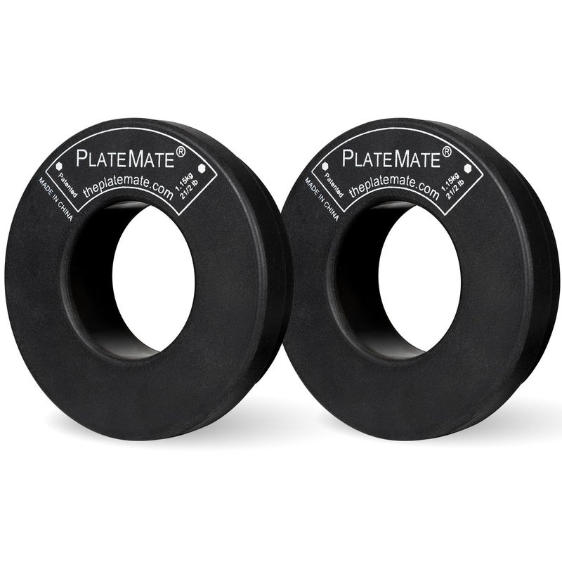 PlateMate Microload Pair 2 12 lb Magnetic Donut Weights 5 lb Set