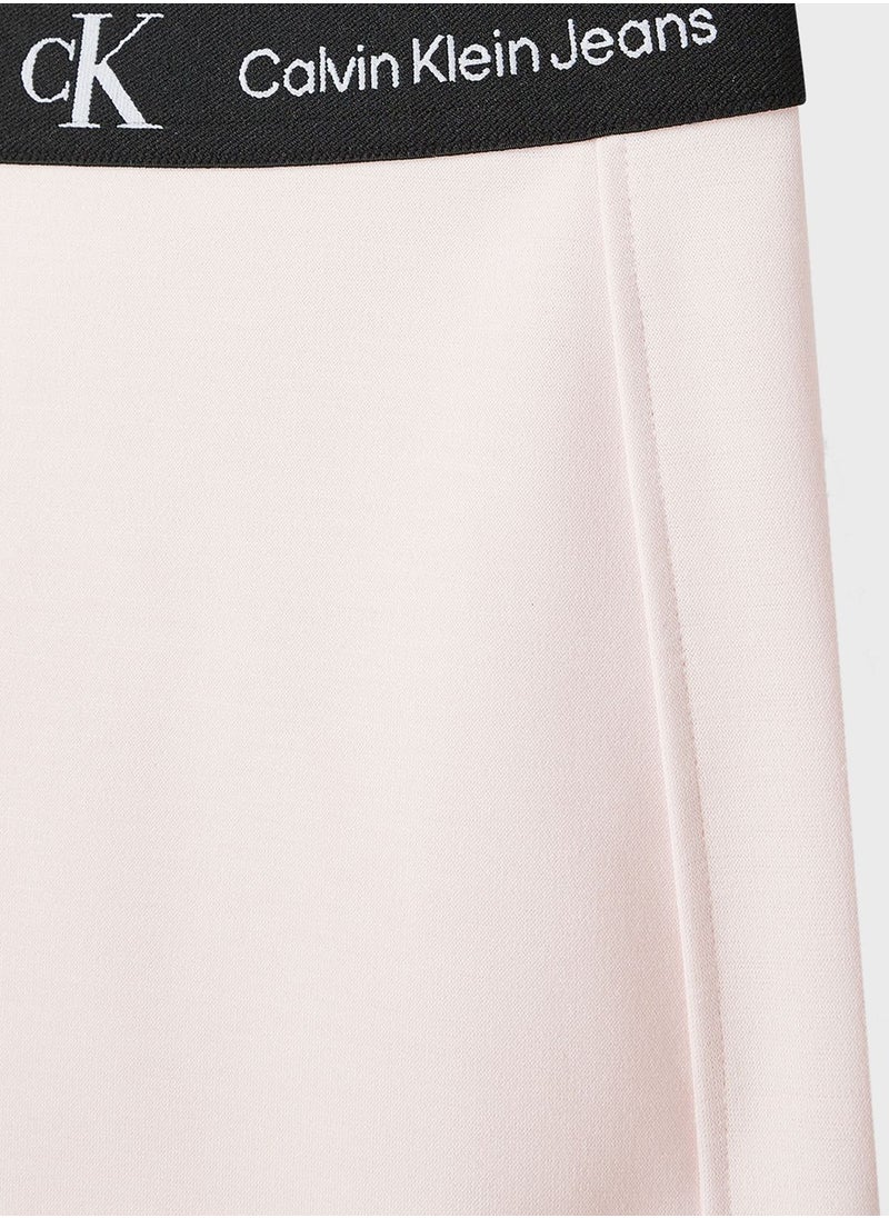 Calvin Klein Jeans - Kids Logo Tape Milano Jersey Skirt - Image 1