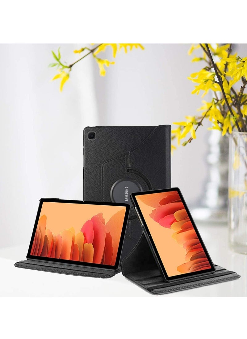 IAF - Galaxy Tab A7 Case, 10.4" 2020 Tab A7 case, PU Leather Smart Case 360 Degree Rotating case Smart Folio Book case For Samsung Galaxy Tab A7 10.4-inch 2020 case (SM-T500/T505/T507) (Black) - Image 1