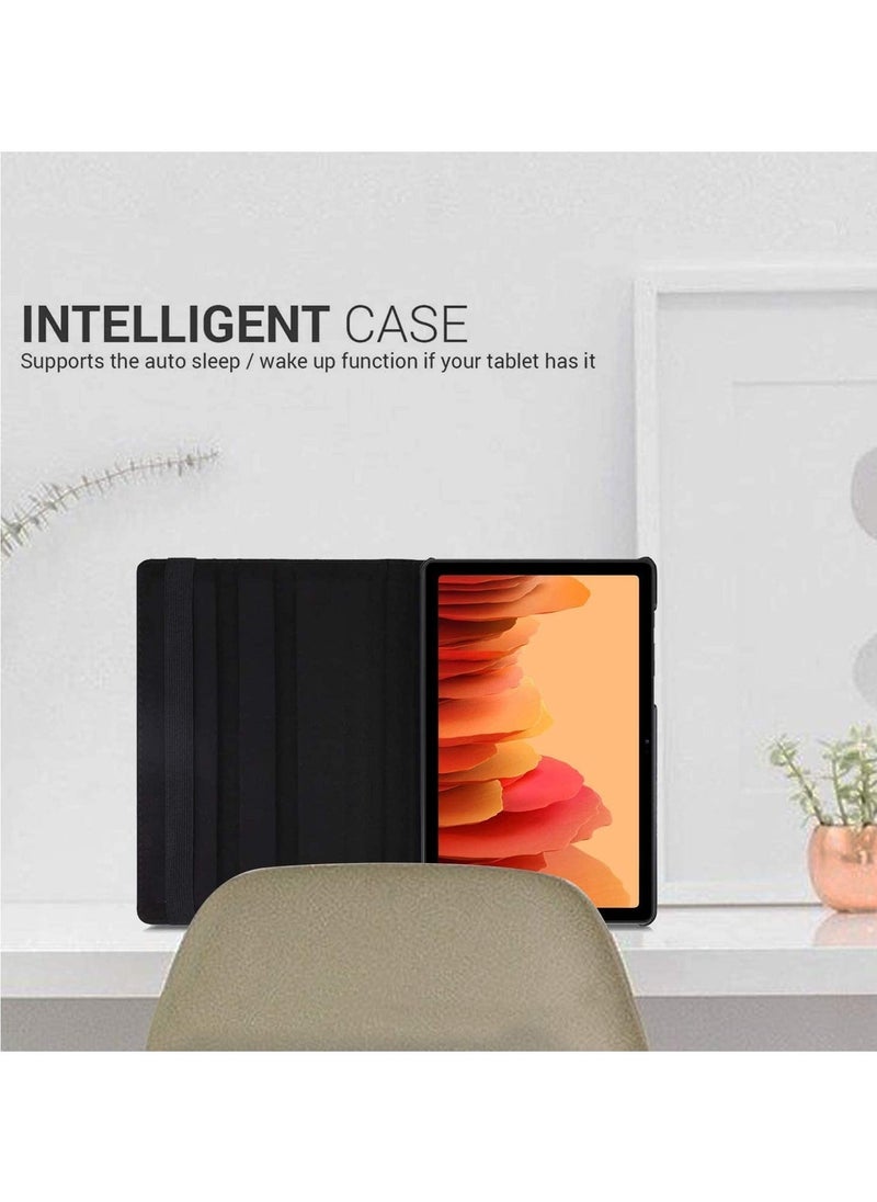 IAF - Galaxy Tab A7 Case, 10.4" 2020 Tab A7 case, PU Leather Smart Case 360 Degree Rotating case Smart Folio Book case For Samsung Galaxy Tab A7 10.4-inch 2020 case (SM-T500/T505/T507) (Black) - Image 1