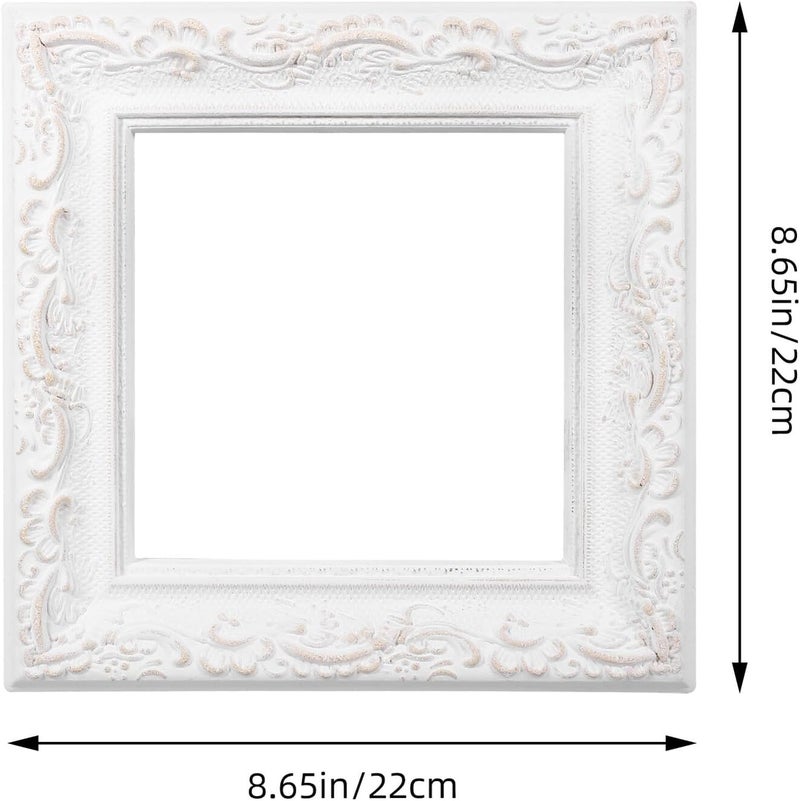 إطار صور خشبي عتيق من غارنيك 22x22x2.5 سم حامل صور رجعي للعرض على المكتب والطاولة وديكور المنزل وتزيين غرفة النوم - Image 2